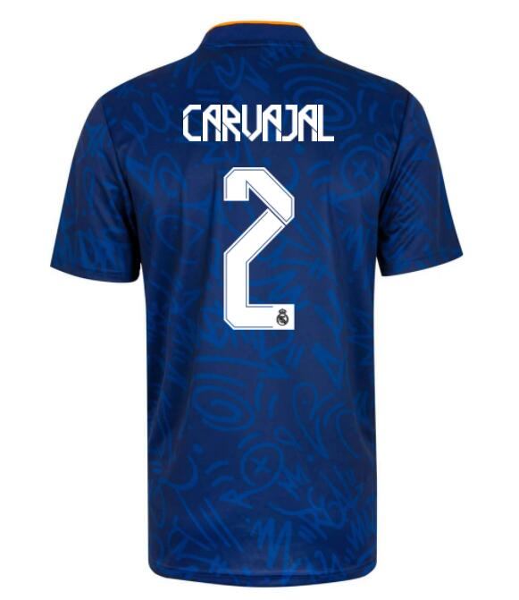 2021/22 Real Madrid Away Kit Soccer Jersey with DANI CARVAJAL 2 printing